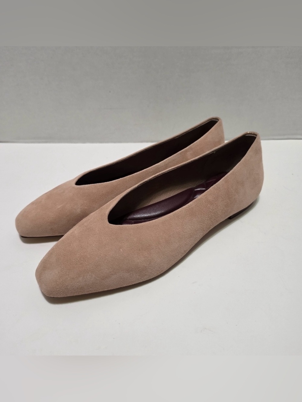 BIRDIES Blush Suede Ballet Flats - Picture 5 of 10